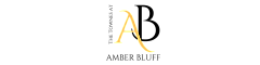 Logo design for The Townes at Amber Bluff featuring stylized initials AB.