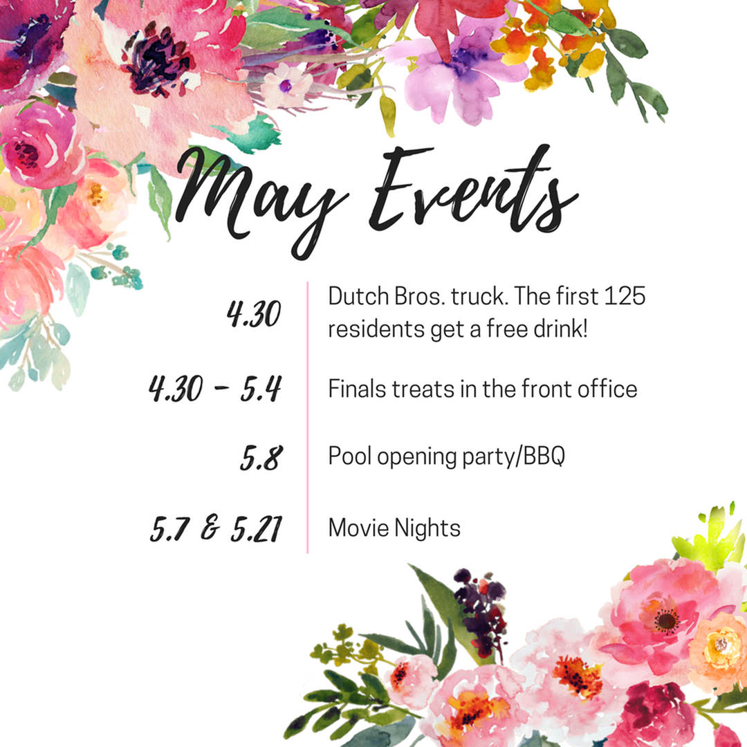 Upcoming May Events Upcoming may events